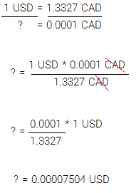 محاسبه ارزش هر پیپ (pip) برای جفت ارز هایی که ارز پایه آن ها دلار آمریکاست